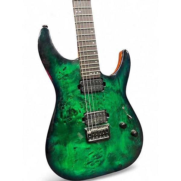 Used 2018 Schecter Guitar Research cr-6 Aquaburst Solid Body Electric Guitar