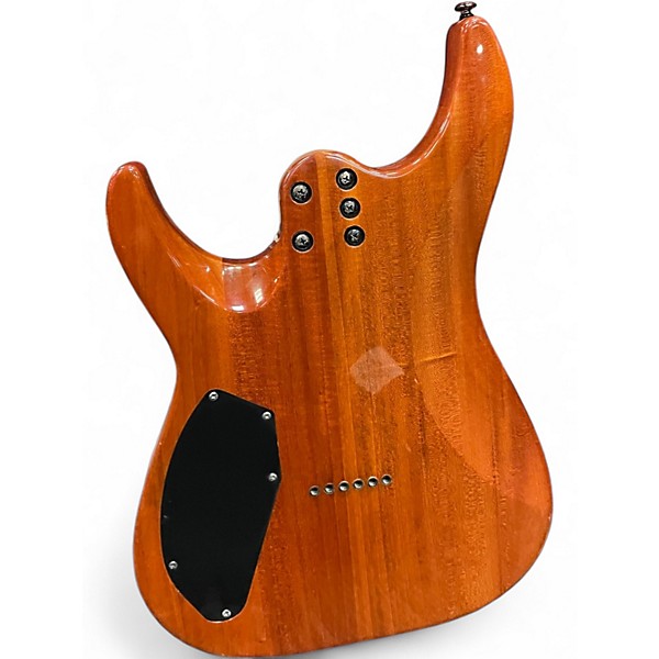 Used 2018 Schecter Guitar Research cr-6 Aquaburst Solid Body Electric Guitar