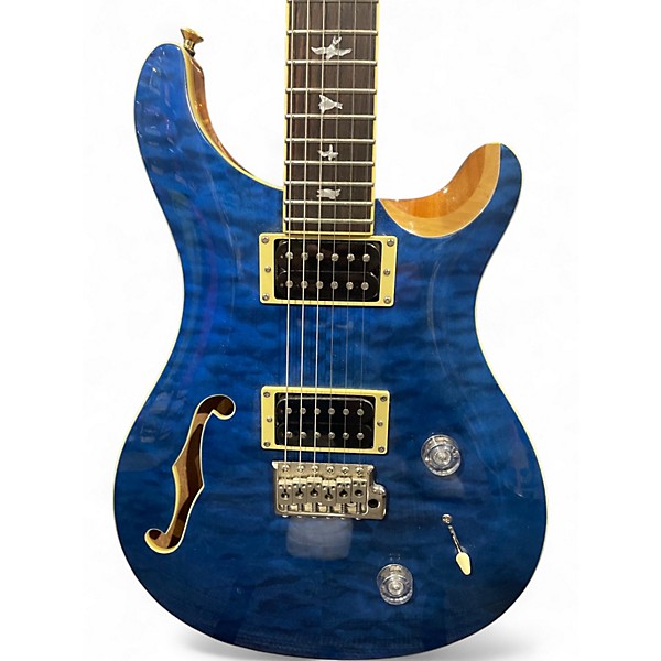 Used PRS SE Custom 22 Lake Blue Hollow Body Electric Guitar