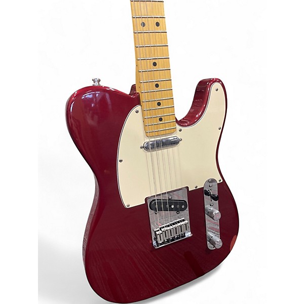 Vintage 1988 Fender Standard Telecaster Wine Red Solid Body Electric Guitar