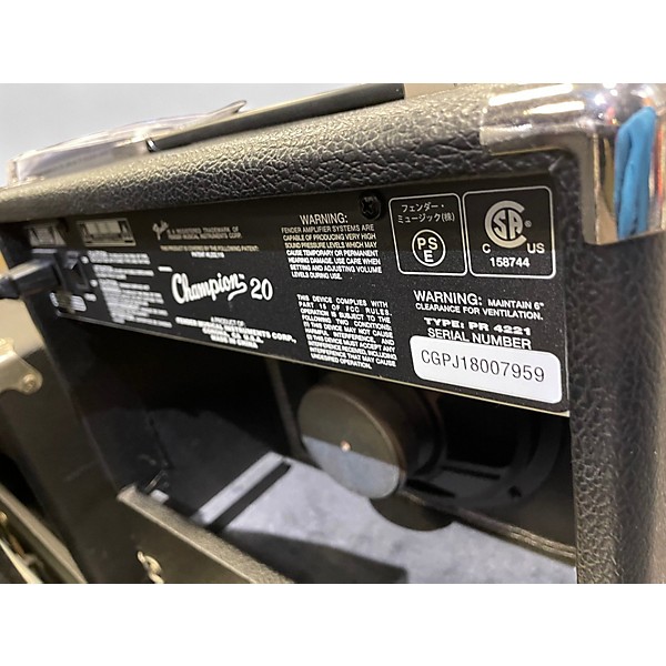 Used Fender Champion 20 Guitar Combo Amp