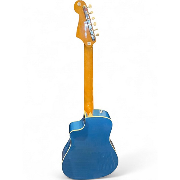Used Fender MALIBU MUSTANG CE BLUE Acoustic Electric Guitar
