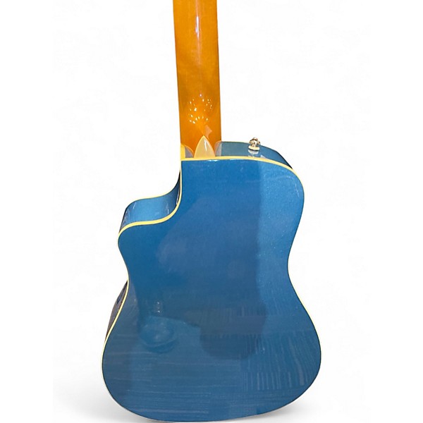 Used Fender MALIBU MUSTANG CE BLUE Acoustic Electric Guitar