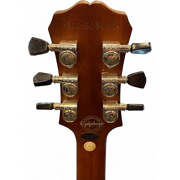 Used 2016 Epiphone Les Paul Traditional PRO II Vintage Sunburst Solid Body Electric Guitar