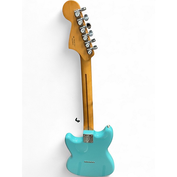 Used Fender Mustang AQUA TONE BLUE Solid Body Electric Guitar