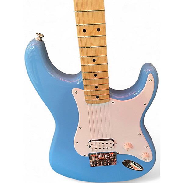Used Squier H HT California Blue Solid Body Electric Guitar