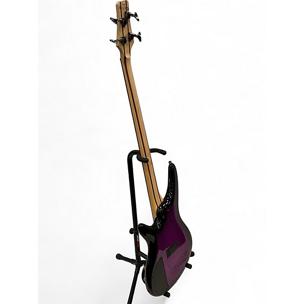 Used 2018 Ibanez SR300E Metallic Purple Sunburst Electric Bass Guitar