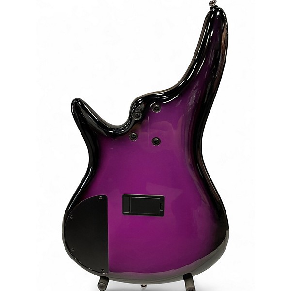 Used 2018 Ibanez SR300E Metallic Purple Sunburst Electric Bass Guitar