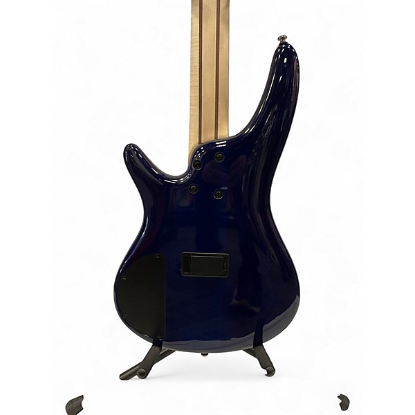 Used 2024 Ibanez SR405EQM Surreal Blue Burst Gloss Electric Bass Guitar
