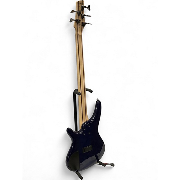 Used 2024 Ibanez SR405EQM Surreal Blue Burst Gloss Electric Bass Guitar