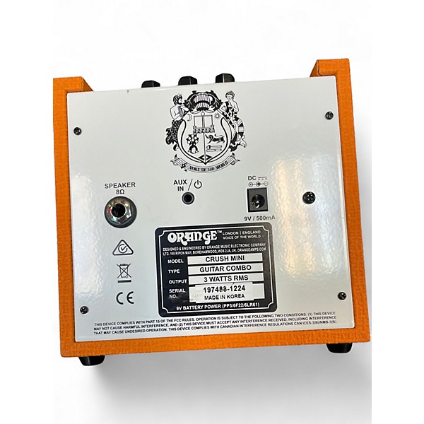 Used Orange Amplifiers CRUSH MINI Battery Powered Amp