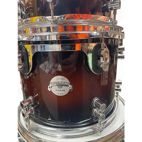 Used PDP by DW 6 Piece Platinum Series Tobacco Burst Drum Kit