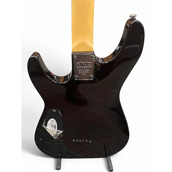 Used Schecter Guitar Research Demon 6 RED BURST Solid Body Electric Guitar