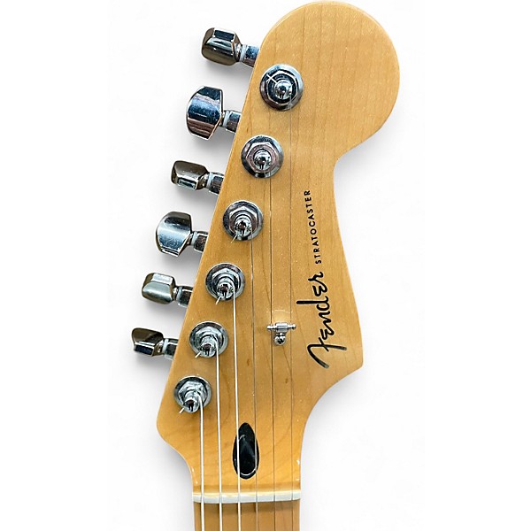 Used Fender STRATOCASTER PLAYER PLUS Pearl White Solid Body Electric Guitar