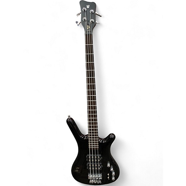 Used Warwick Corvette Double Buck 4 String Black Electric Bass Guitar