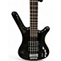 Used Warwick Corvette Double Buck 4 String Black Electric Bass Guitar
