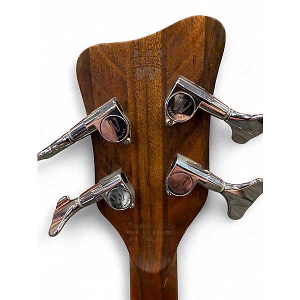 Used Warwick Corvette Double Buck 4 String Black Electric Bass Guitar