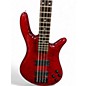Used Spector NS2000 Transparent Red Electric Bass Guitar