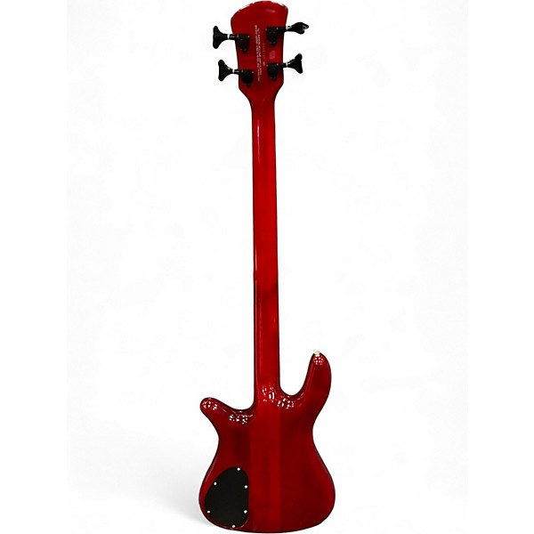 Used Spector NS2000 Transparent Red Electric Bass Guitar