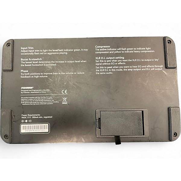 Used Fishman ToneDEQ Acoustic Guitar Preamp