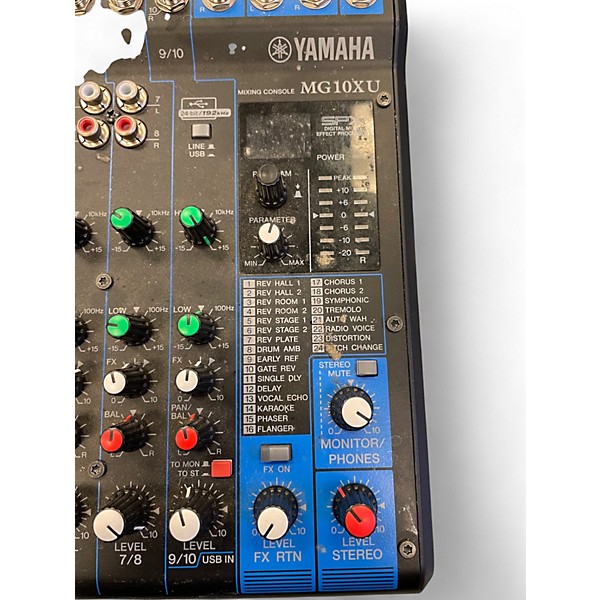 Used Yamaha MG10XU 10 Channel Mixer with Effects Unpowered Mixer