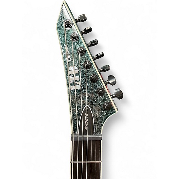 Used ESP LTD M1007B GLITTER GREEN Solid Body Electric Guitar