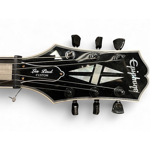Used Epiphone Les Paul Custom Black Solid Body Electric Guitar