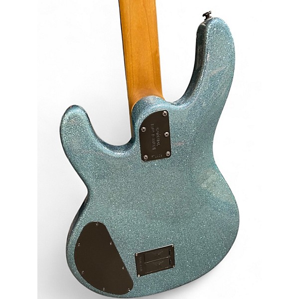 Used Ernie Ball Music Man StingRay Special HH Aqua Sparkle Electric Bass Guitar