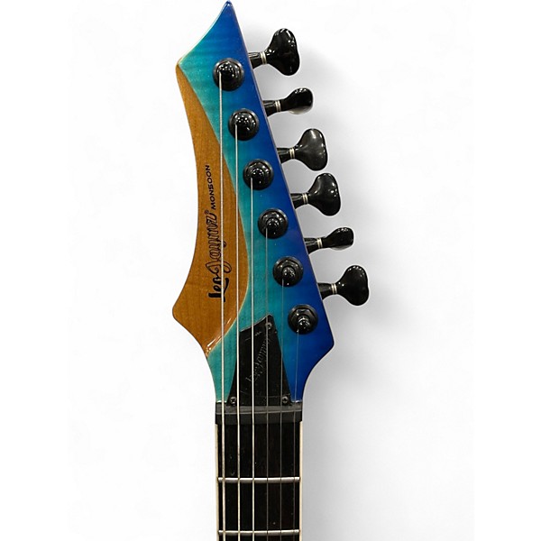 Used Leo Jaymz MONSOON Blue Burst Solid Body Electric Guitar