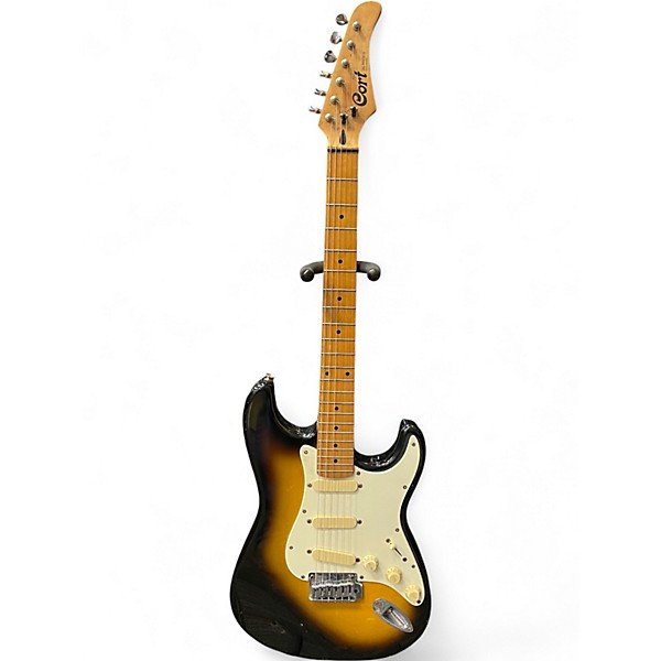 Used Cort S Style Guitar 2 Tone Sunburst Solid Body Electric Guitar
