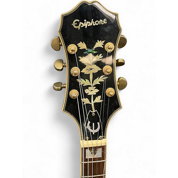 Used Epiphone Sheraton II Black Hollow Body Electric Guitar