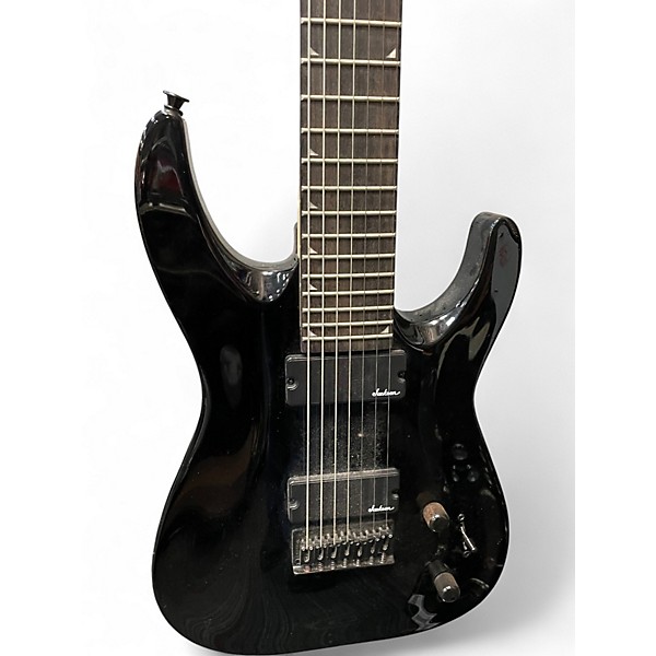 Used Jackson JS22-7 Dinky 7 String Black Solid Body Electric Guitar