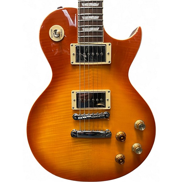 Used Vintage V100 LEMON DROP Lemonburst Solid Body Electric Guitar