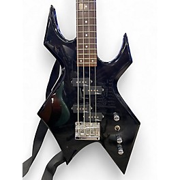 Used B.C. Rich Warlock Platinum Black Electric Bass Guitar