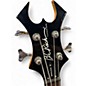 Used B.C. Rich Warlock Platinum Black Electric Bass Guitar