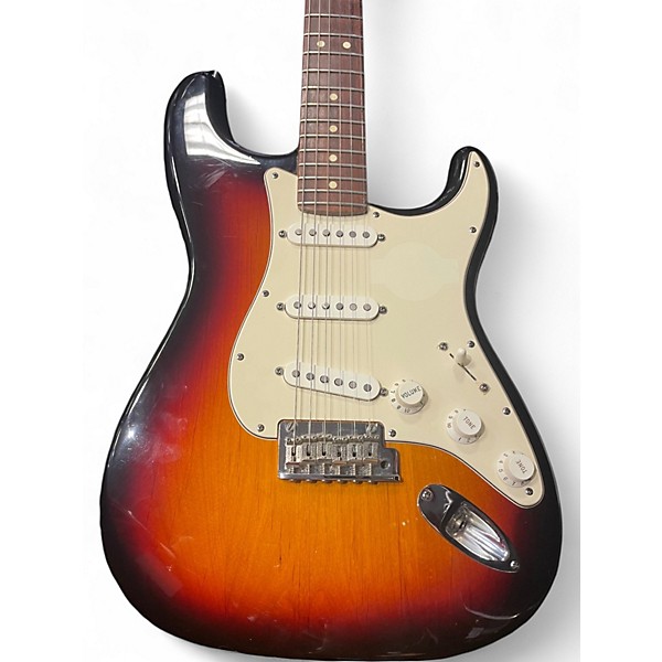 Used Fender American Standard Stratocaster Sunburst Solid Body Electric Guitar