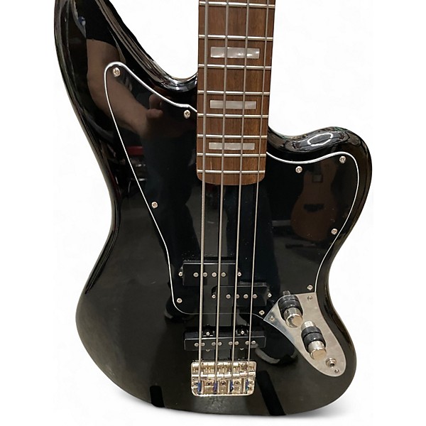 Used Squier Vintage Jaguar Bass Special Black Electric Bass Guitar