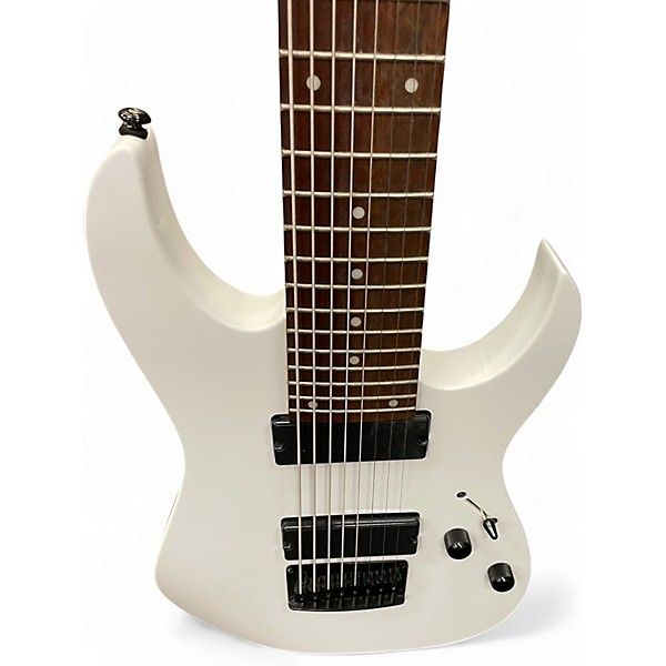 Used Ibanez RG8 8 String WHITE Solid Body Electric Guitar
