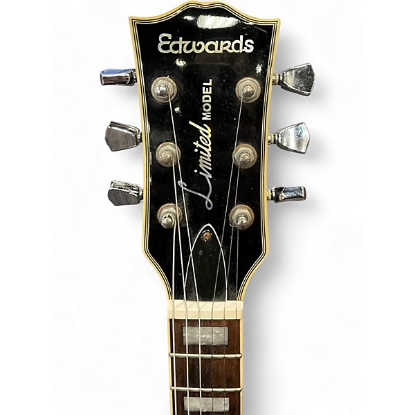 Used Edwards LIMITED MODEL LP MINI Black Solid Body Electric Guitar