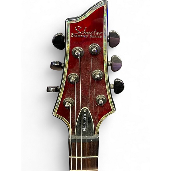 Used Schecter Guitar Research Hellraiser C1 Crimson Red Trans Solid Body Electric Guitar