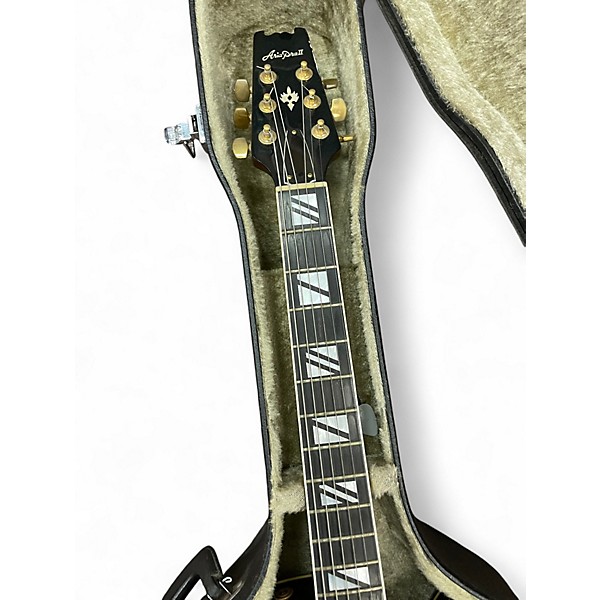 Vintage 1980s Aria Pro Ii HERB ELLIS 2 Tone Sunburst Hollow Body Electric Guitar