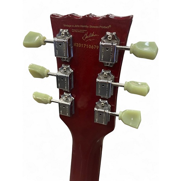 Used Vintage VSA500CR Cherry Hollow Body Electric Guitar