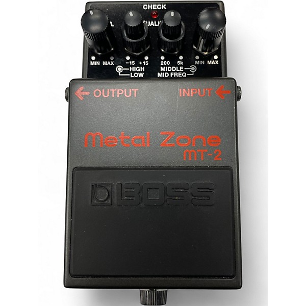 Used BOSS MT2 Metal Zone Distortion Effect Pedal