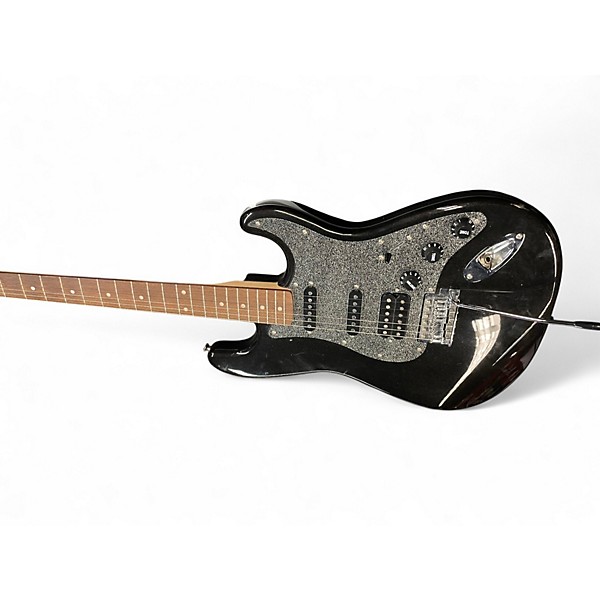 Used Squier AFFINITY SERIES STRATOCASTER HSS Black Solid Body Electric Guitar