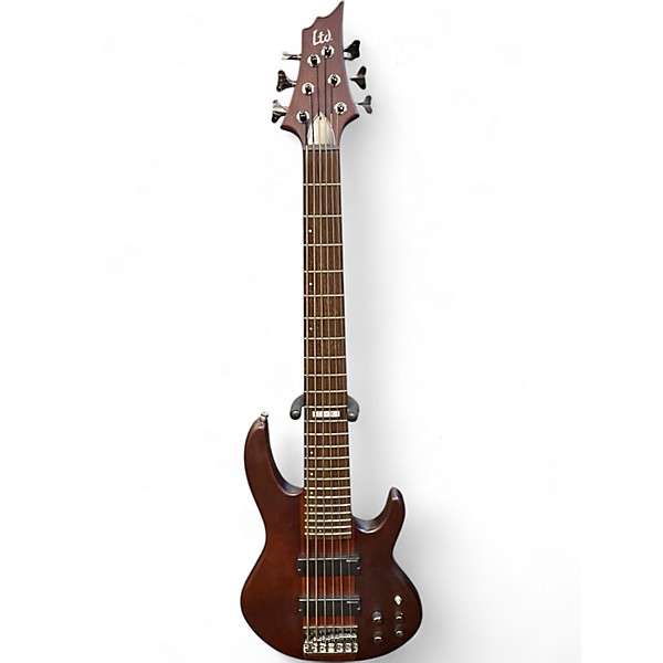 Used ESP LTD D6 6 String Mahogany Electric Bass Guitar