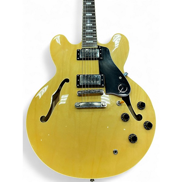 Used 2014 Epiphone ES335 Pro Natural Hollow Body Electric Guitar