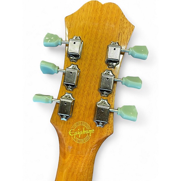 Used 2014 Epiphone ES335 Pro Natural Hollow Body Electric Guitar