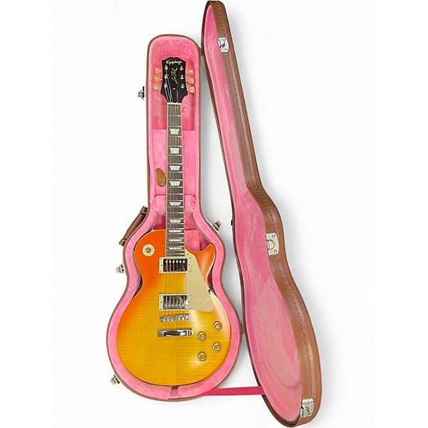 Used Epiphone Inspired By Gibson 1959 Les Paul Standard Reissue Iced Tea Burst Solid Body Electric Guitar