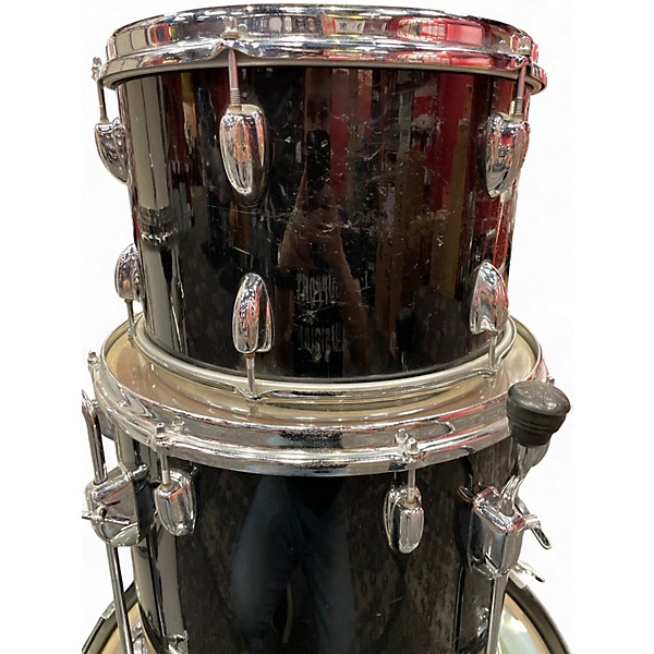 Used Slingerland 3 Piece 3 piece Black Drum Kit
