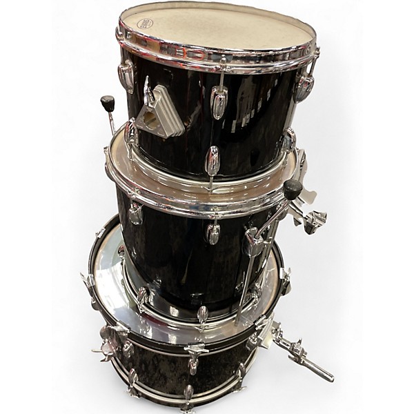 Used Slingerland 3 Piece 3 piece Black Drum Kit